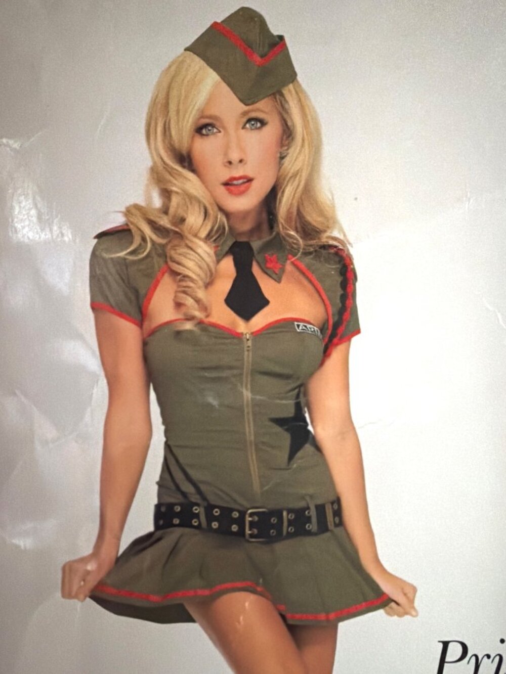 Leg Avenue Sexy Army Girl Costume Private Pin Up Cosplay Set Size Small